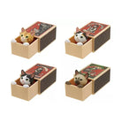 Funabashi Tsutomu Cat Peek Matchbox Gachapon Capsule Collectible by Kitan Club