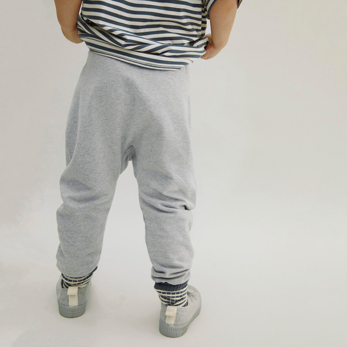 Baggy Pants in Grey Melange by Gray Label