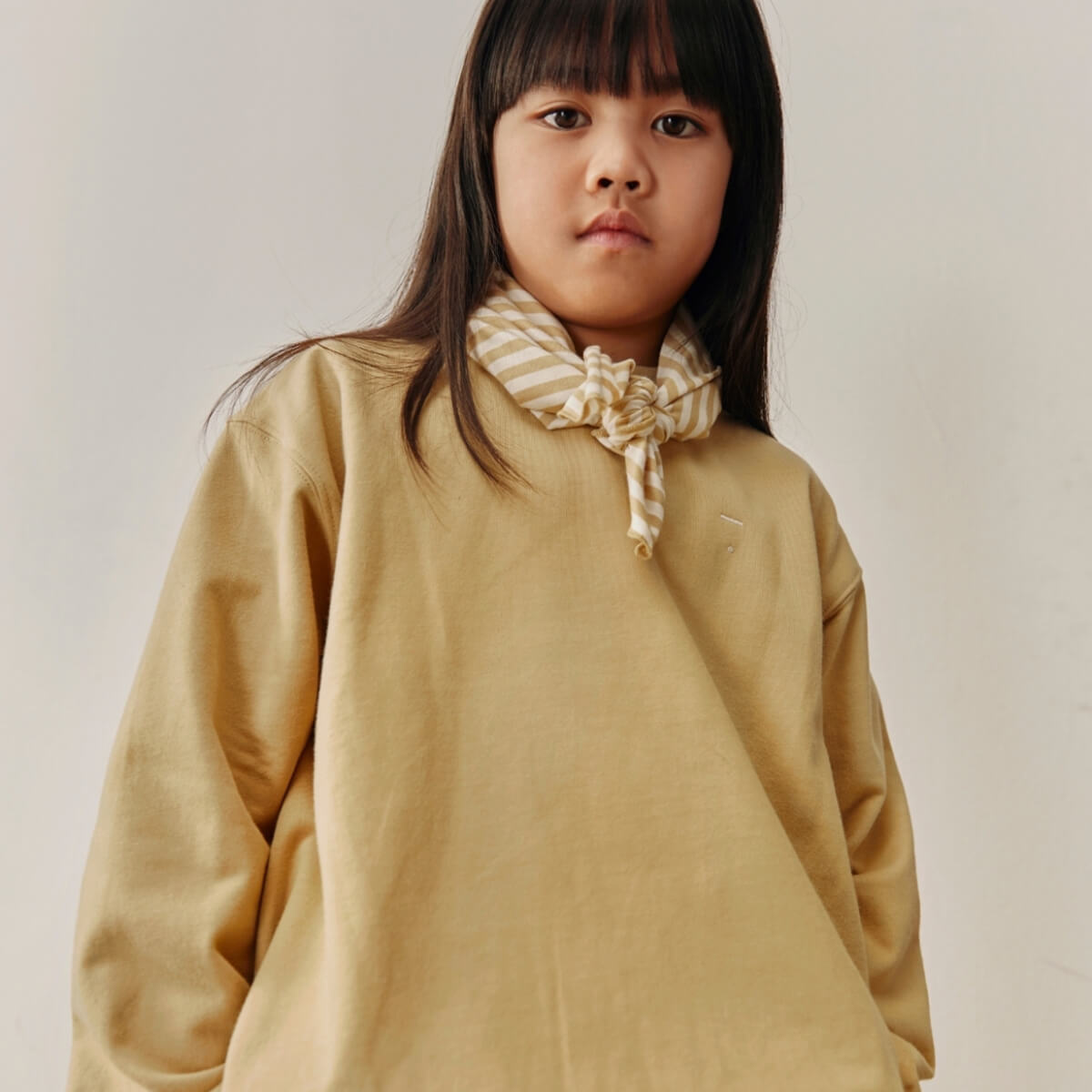 Dropped Shoulder Sweatshirt in Cookie by Gray Label