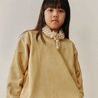 Dropped Shoulder Sweatshirt in Cookie by Gray Label