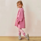 Leggings in Bubblegum / Cream by Gray Label