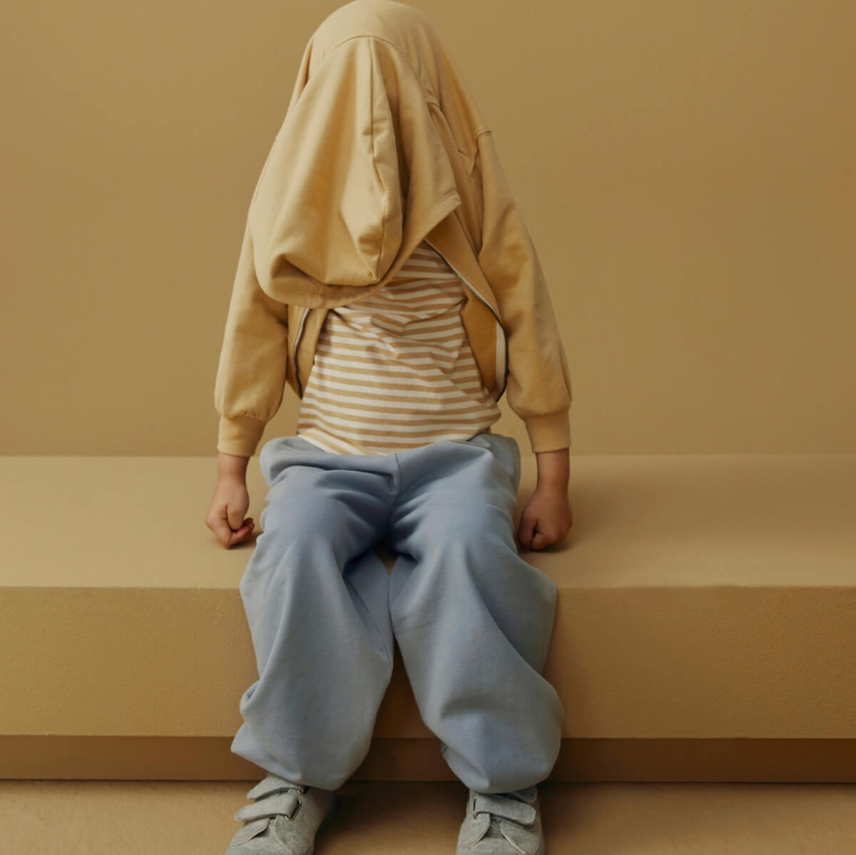 Long Sleeve Tee in Cookie / Cream by Gray Label
