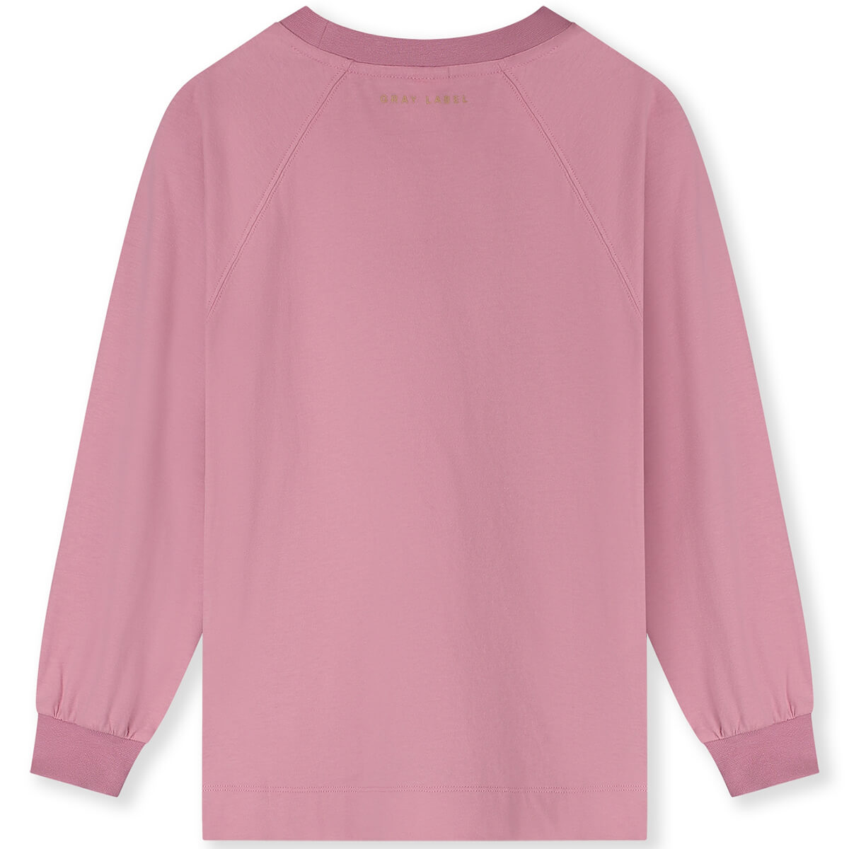 Oversized Logo Long Sleeve Tee in Bubblegum / Cookie Print by Gray Label