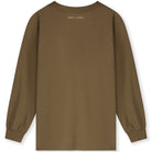 Oversized Logo Long Sleeve Tee in Woody / Cookie Print by Gray Label