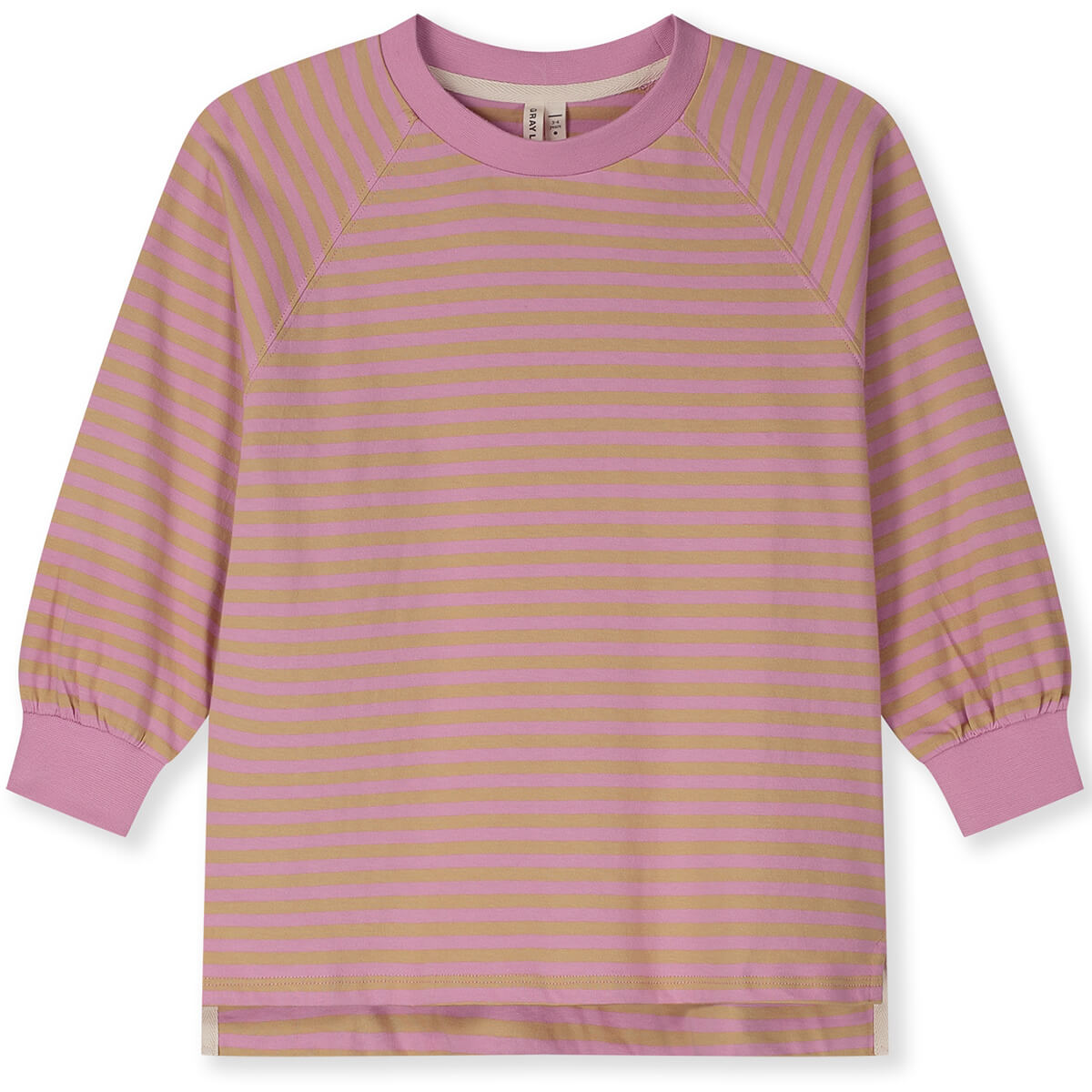 Oversized Long Sleeve Tee in Bubblegum / Cookie by Gray Label