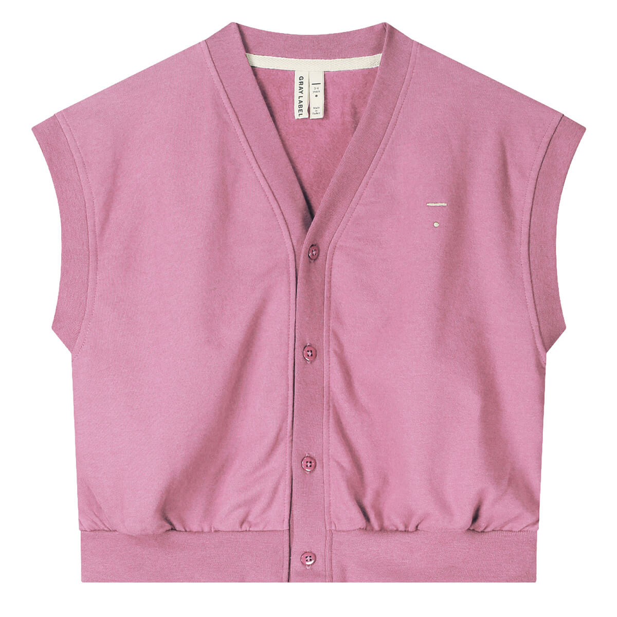 Oversized Spencer Cardigan in Bubblegum by Gray Label