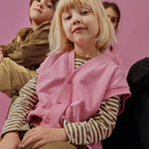 Oversized Spencer Cardigan in Bubblegum by Gray Label