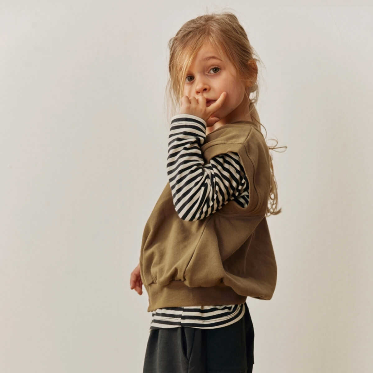 Oversized Spencer Cardigan in Woody by Gray Label