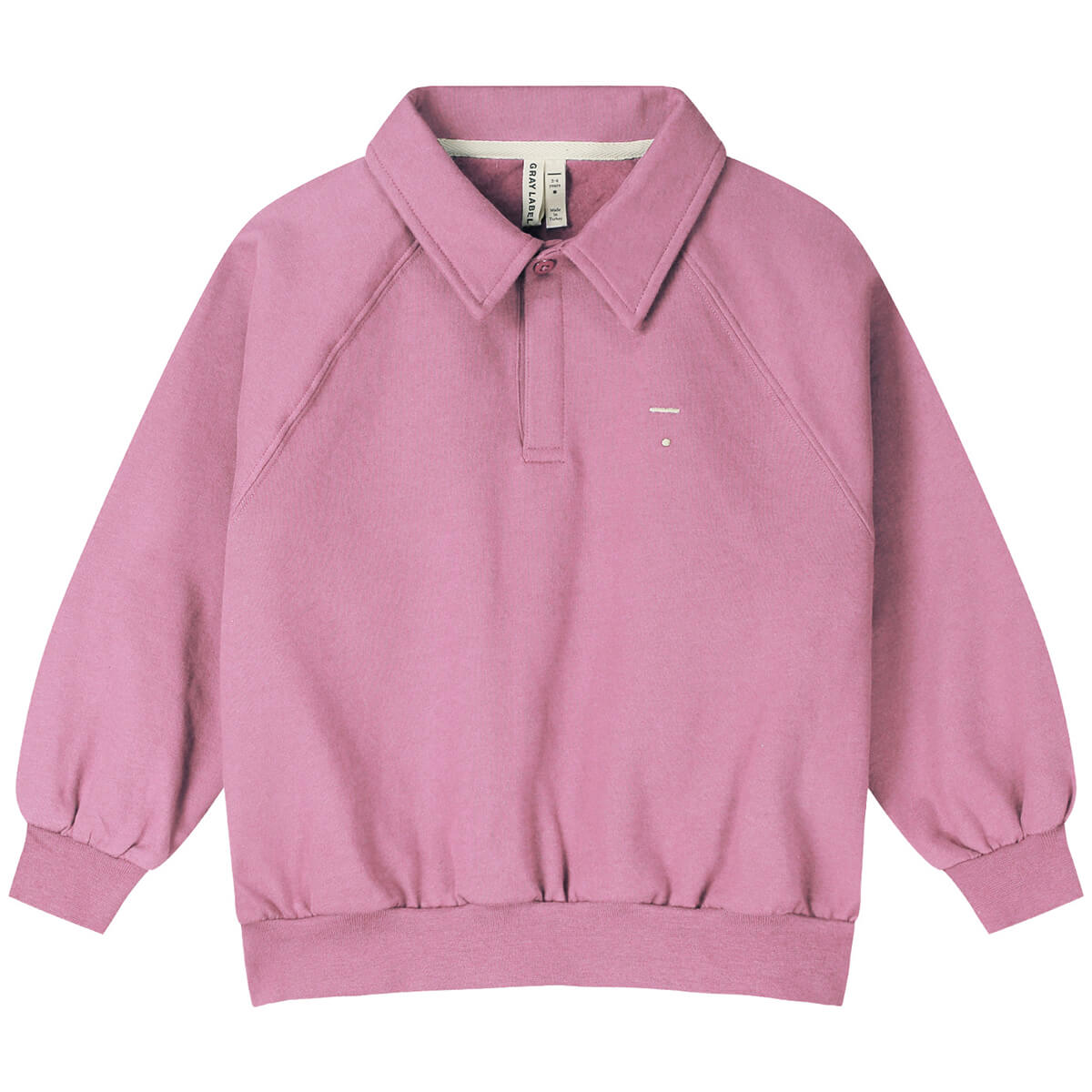 Polo Sweatshirt in Bubblegum by Gray Label