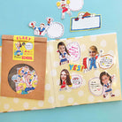 School Flaky Stickers by Greeting Life