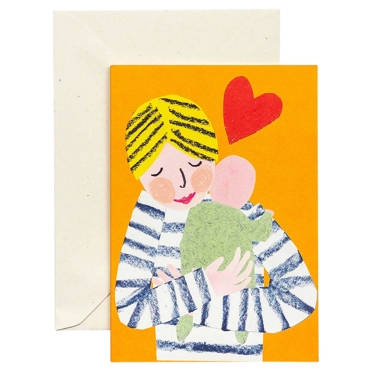 New Baby Cuddle Greetings Card by Hadley – Junior Edition
