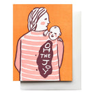 Joy Baby Greetings Card by Hammerpress