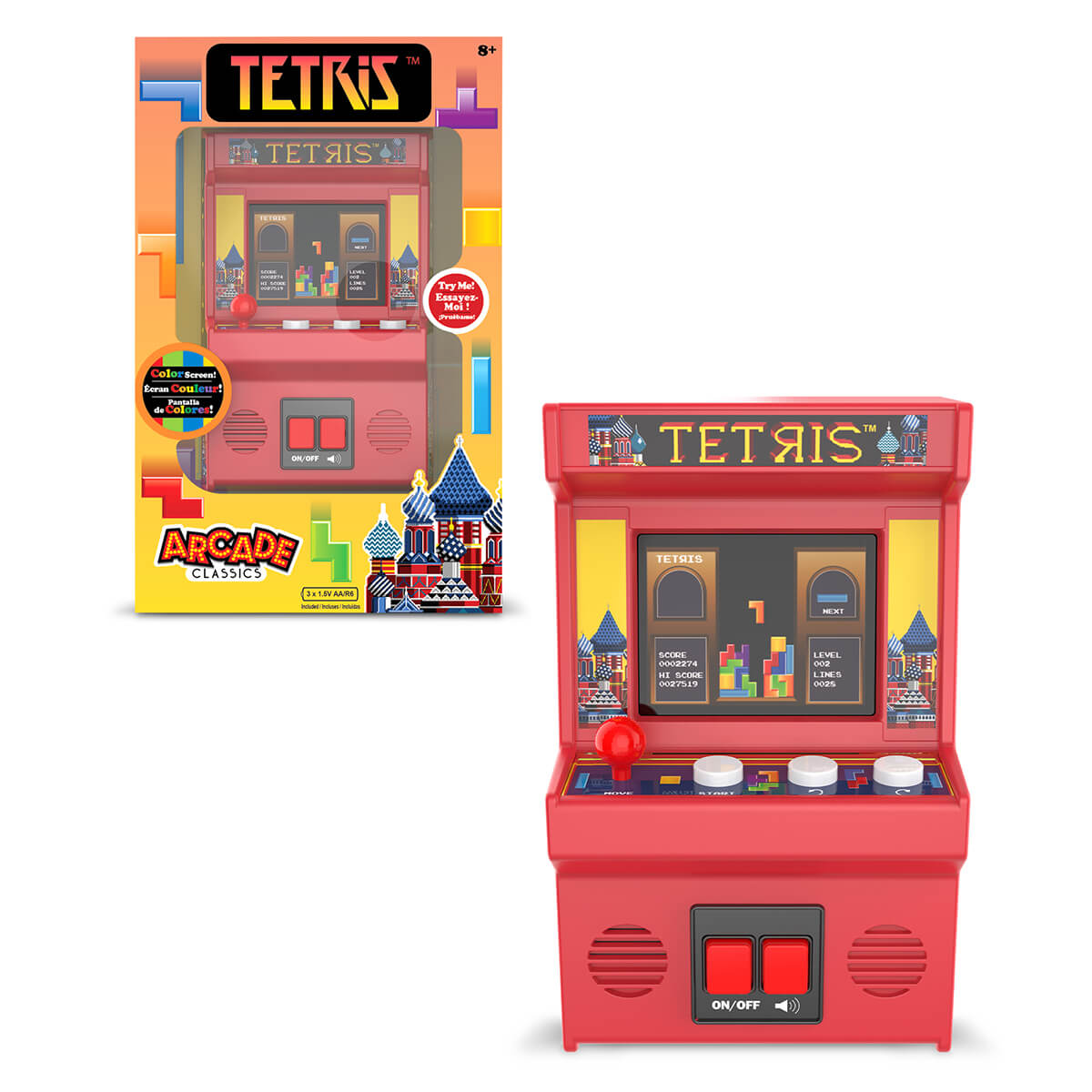 Tetris Mini Arcade Game by Hasbro – Junior Edition