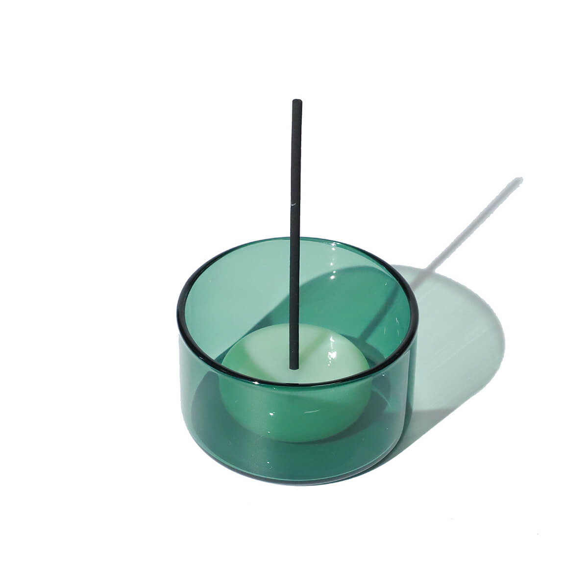 Glass Incense Holder in Green by Helio Ferretti – Junior Edition