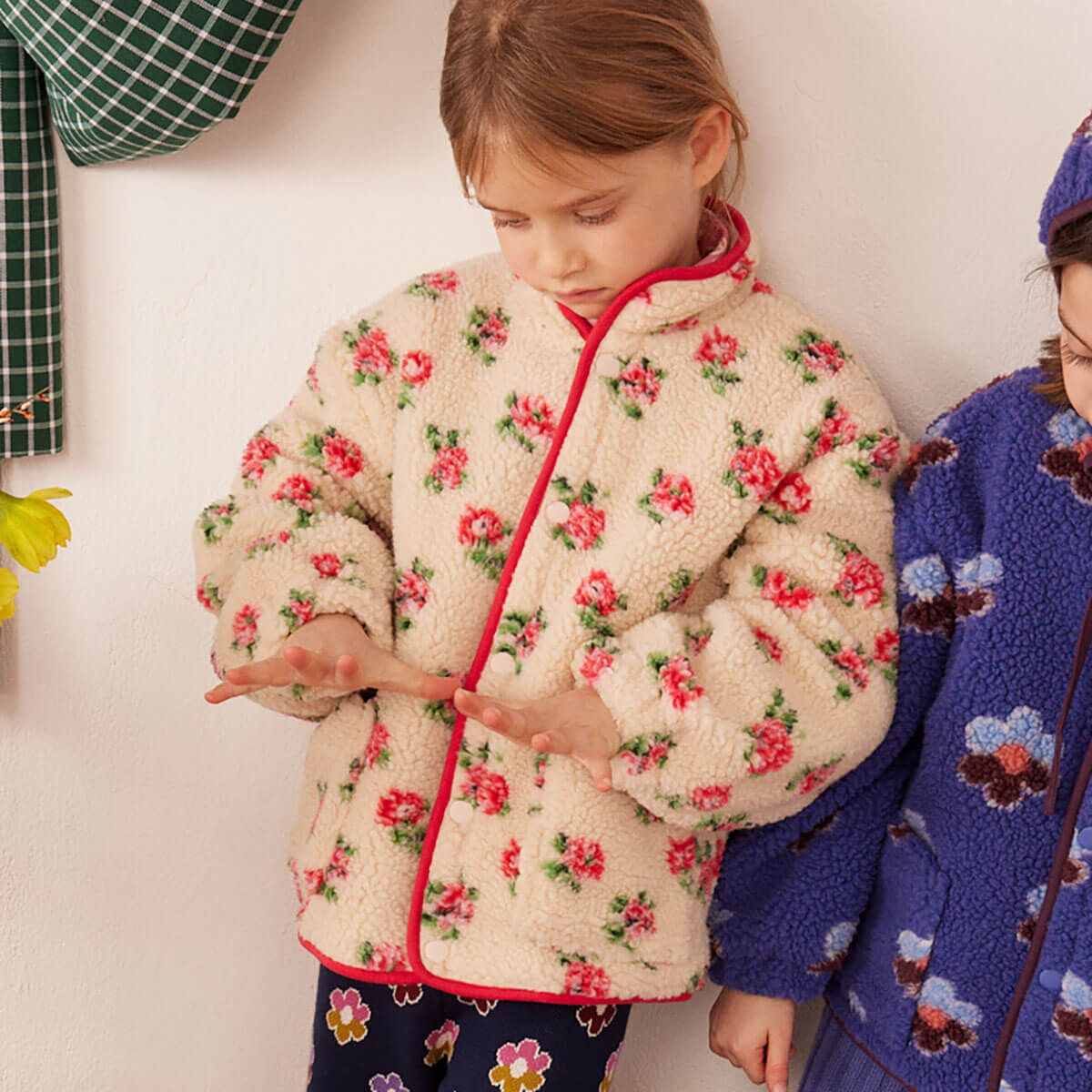 Bear Fleece Jacket in Romance by Hello Simone