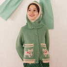 Grizzly Cardigan in Kitty Aqua by Hello Simone