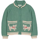 Grizzly Cardigan in Kitty Aqua by Hello Simone