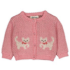 Jeannette Baby Cardigan in Kitty Pale Rose by Hello Simone