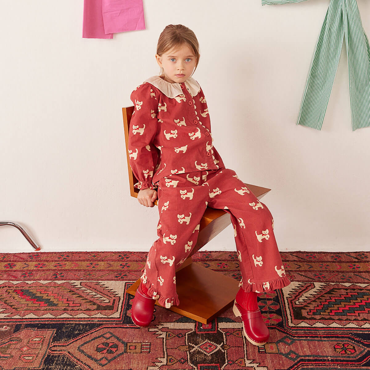 Malika Pants in Kitty Rose by Hello Simone