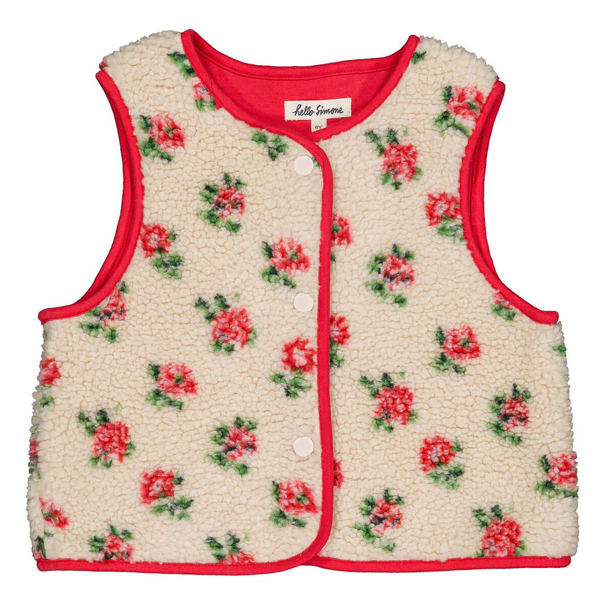 Mira Fleece Vest in Romance by Hello Simone
