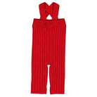 Pichu Knit Baby Overall in Cherry by Hello Simone