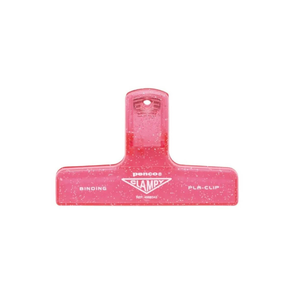 Clampy Pla-Clip Clear Glitter (Various Colours) by Hightide Penco Glitter Pink