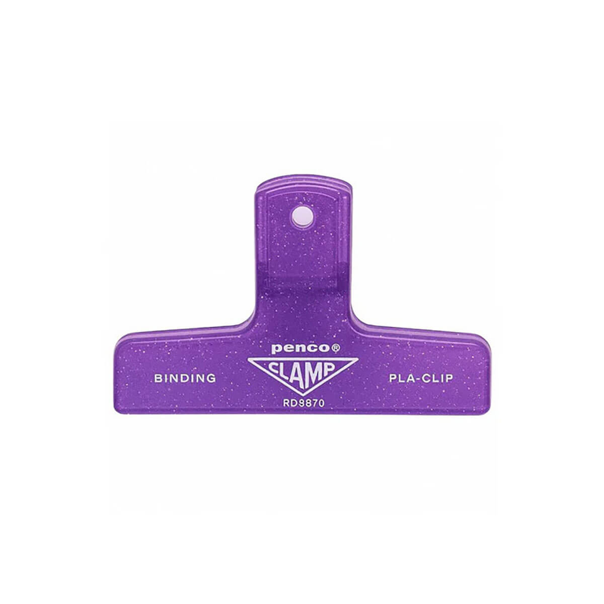 Clampy Pla-Clip Clear Glitter (Various Colours) by Hightide Penco Glitter Purple
