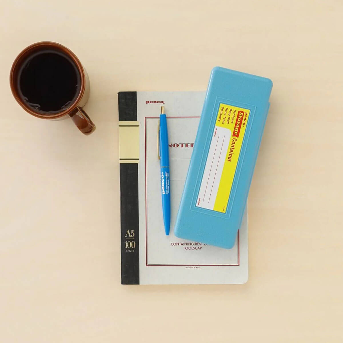 Pen Case in Light Blue by Hightide Penco