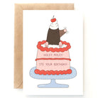 Holey Moley It's Your Birthday Greetings Card by Hollie Fuller