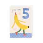 5th Birthday Mini Greetings Card by Holsen Studio