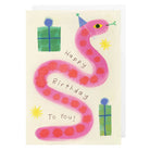Party Snake Birthday Greetings Card by Holsen Studio