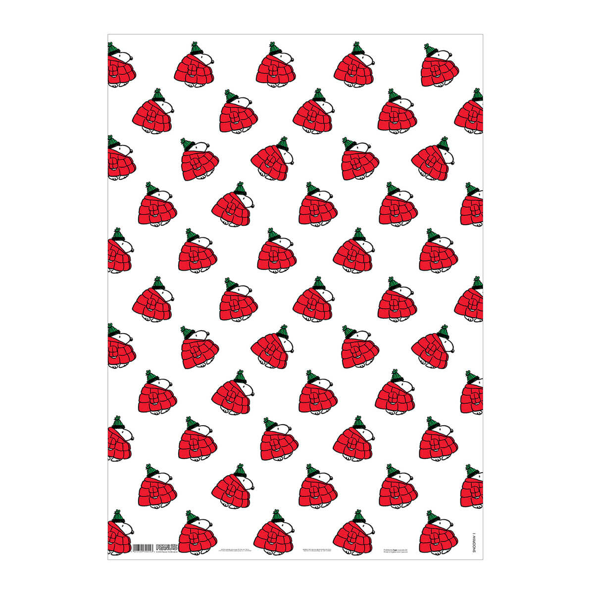 Snoopy Big Red Puffer Coat Gift Wrap by Hype
