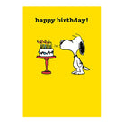 Snoopy Cake Birthday Greetings Card by Charles M. Schulz for Hype Card