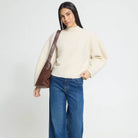 Curley Knit Sweater in Birch by ICHI
