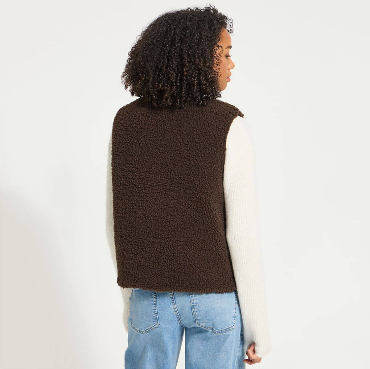 Gelana Waistcoat in Coffee Bean by ICHI