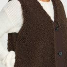 Gelana Waistcoat in Coffee Bean by ICHI