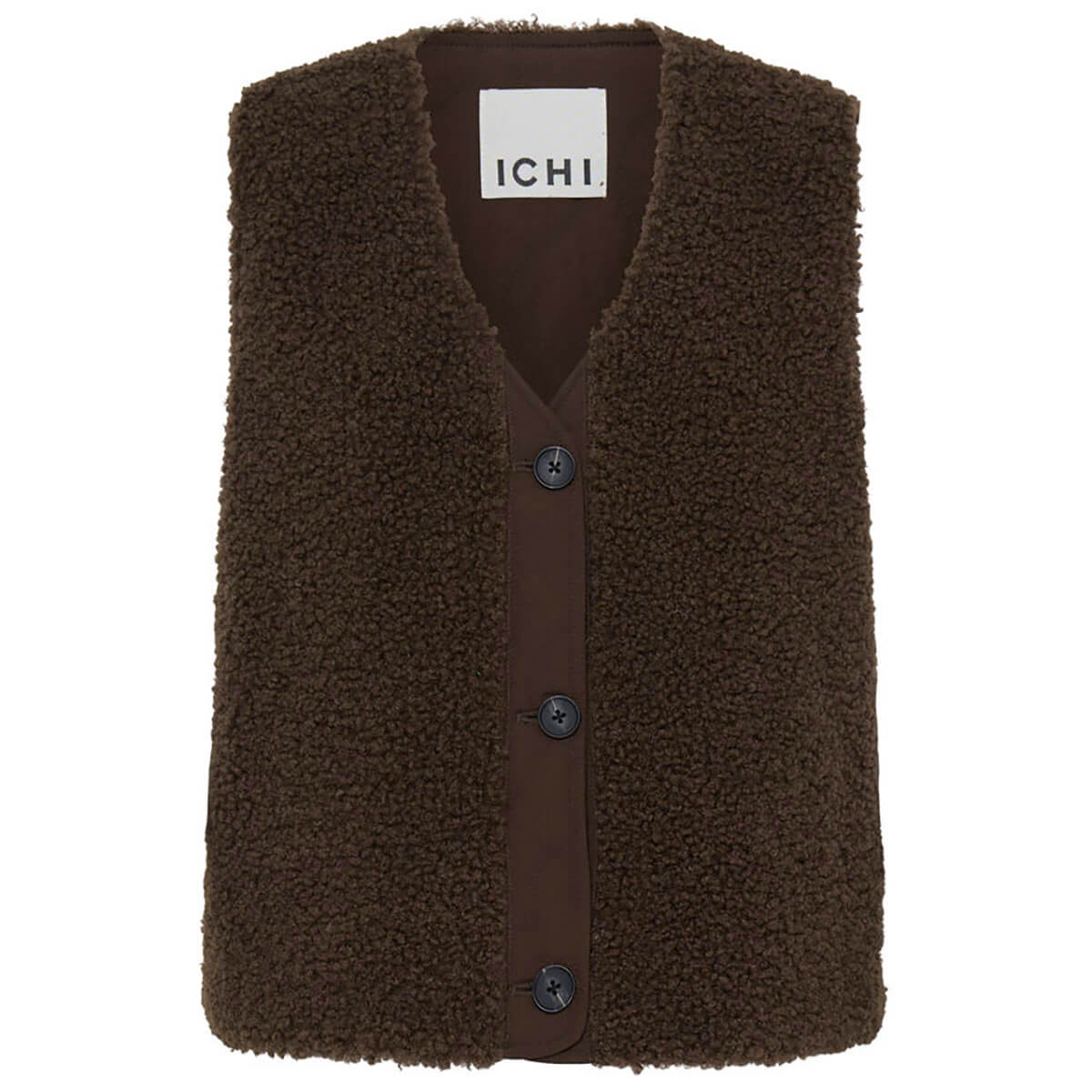 Gelana Waistcoat in Coffee Bean by ICHI