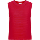 Dotties Sleeveless Top in Fiery Red by ICHI