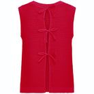 Dotties Sleeveless Top in Fiery Red by ICHI
