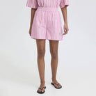 Indra Shorts in Wild Orchid Stripe by ICHI