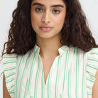 Jovil Sleeveless Shirt in Greenbriar by ICHI