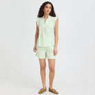 Jovil Sleeveless Shirt in Greenbriar by ICHI