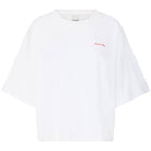 Nica T Shirt in Cloud Dancer / Fiery Red by ICHI