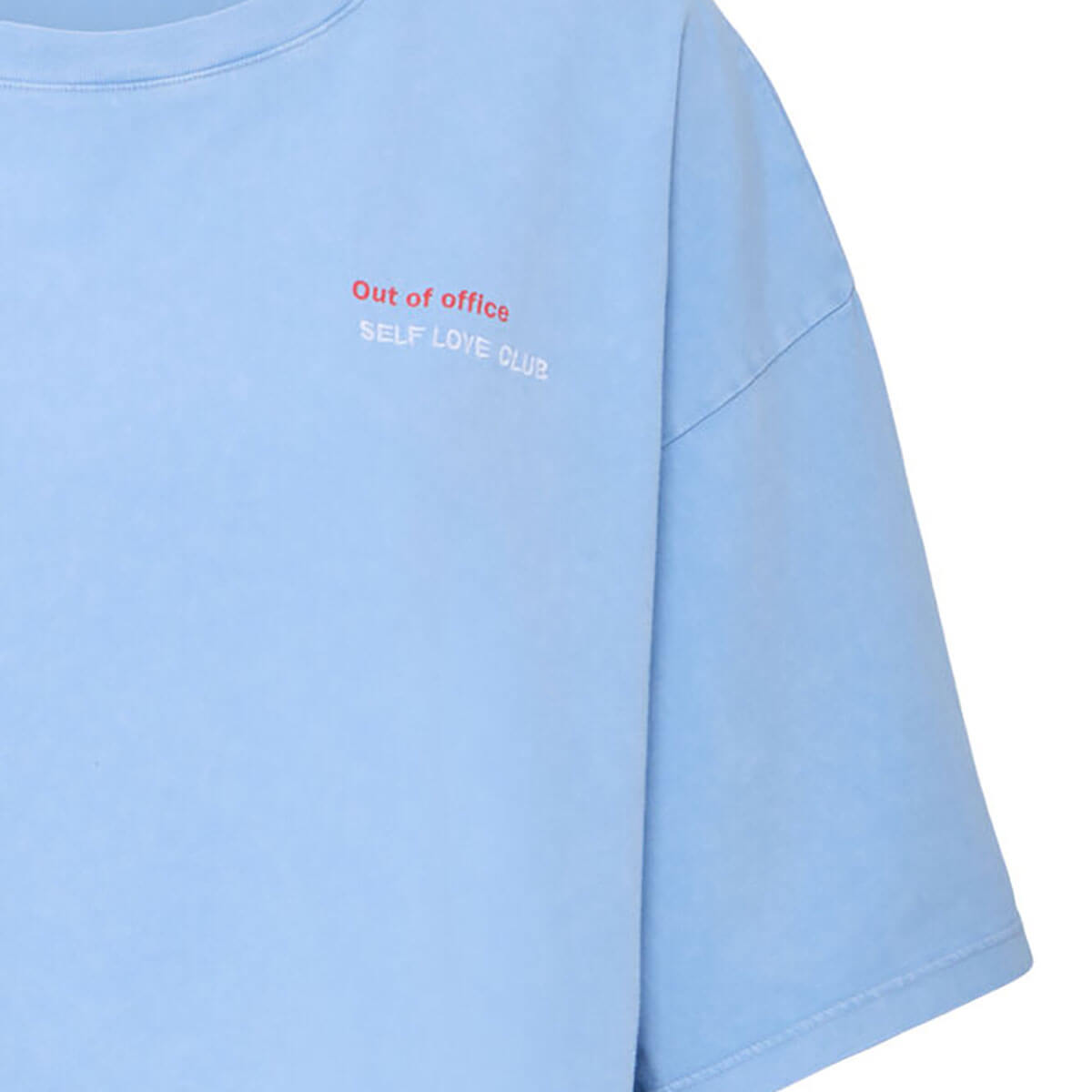 Nica T Shirt in Powder Blue / Fiery Red by ICHI