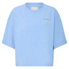 Nica T Shirt in Powder Blue / Fiery Red by ICHI