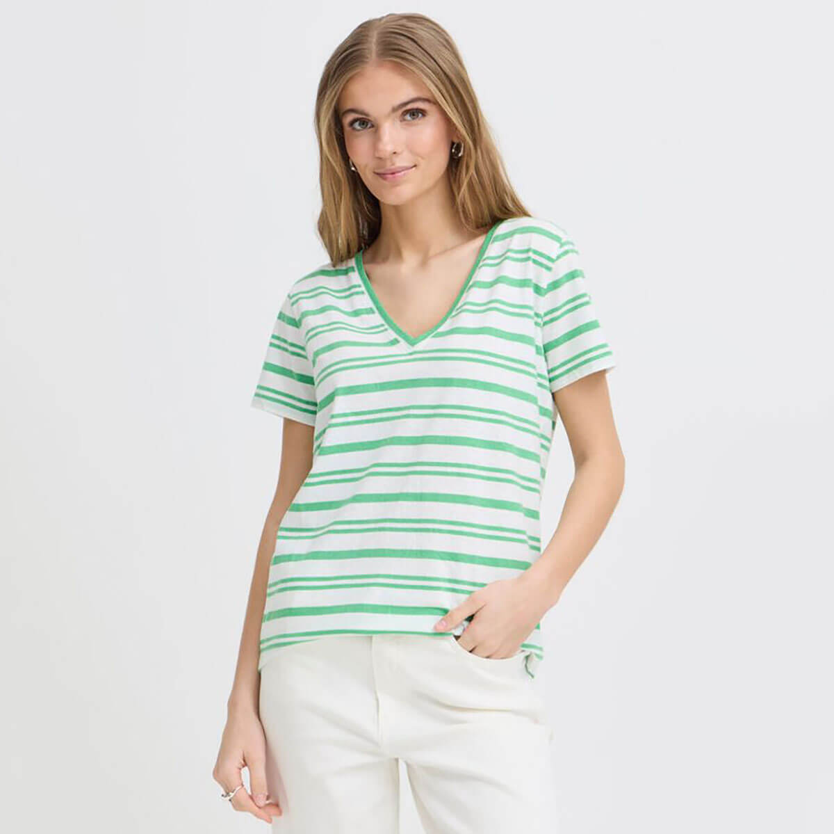 Yulietta T Shirt in Green Briar by ICHI