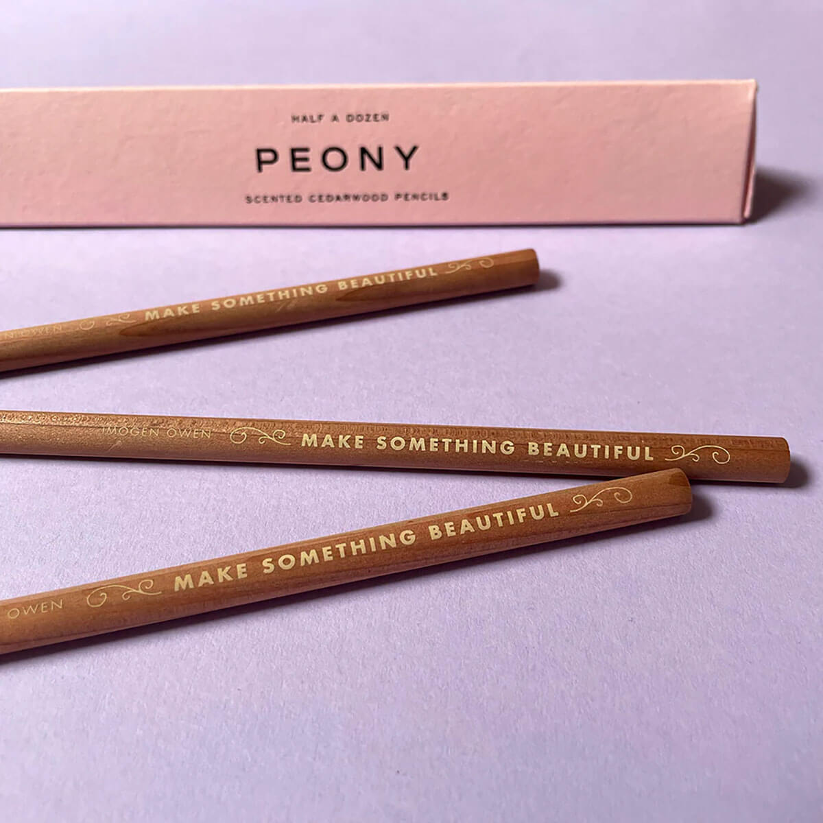 Peony Scented Pencils by Imogen Owen