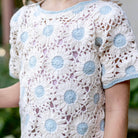 Daisy Crochet Top in Sky by Iver & Isla