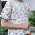 Daisy Crochet Top in Sky by Iver & Isla