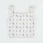 Pima Crop Tank in Garden Windowpane by Iver & Isla